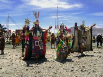 Escenificación de la leyenda de Manco Capac y Mama Ocllo