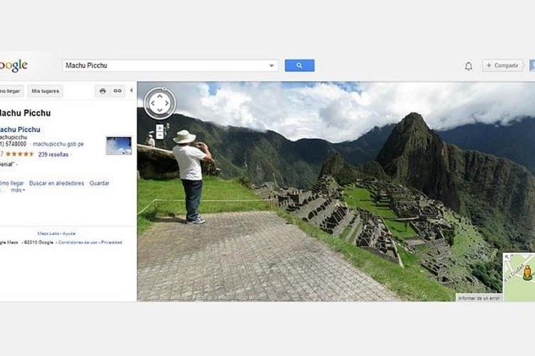 GOOGLE STREET VIEW regala Tour Virtual a Machu Picchu