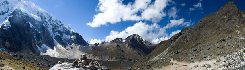 vista panorámica del nevado de salkantay .