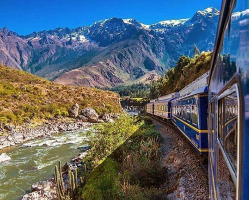 Espectacular vista del río Urubamba desde el tren Hiram Bingham
