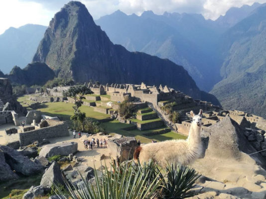 Paisaje de Machu Picchu en Febrero