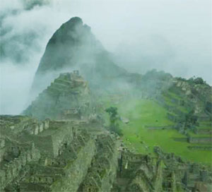 Paisaje de Febrero de Machu Picchu