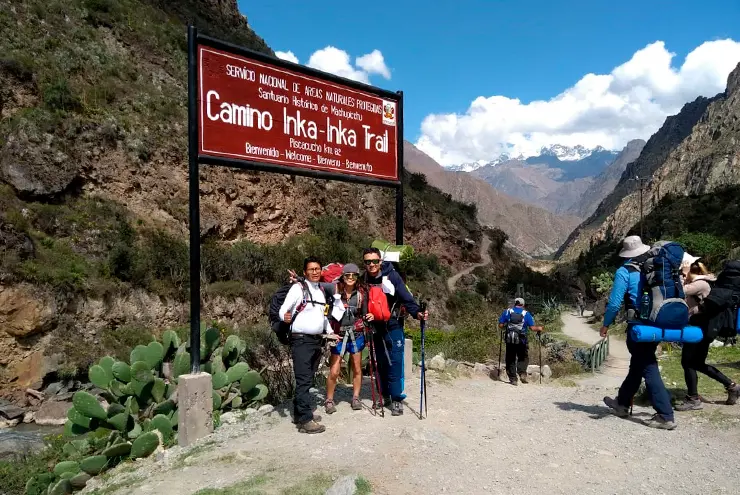 Inicio del Camino Inca Km 82
