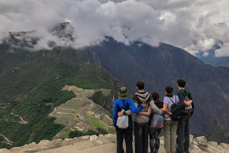 Huayna Picchu Vista panoramica desde la montaña Machu picchu