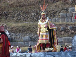 Emperador Inca en el Inti Raymi